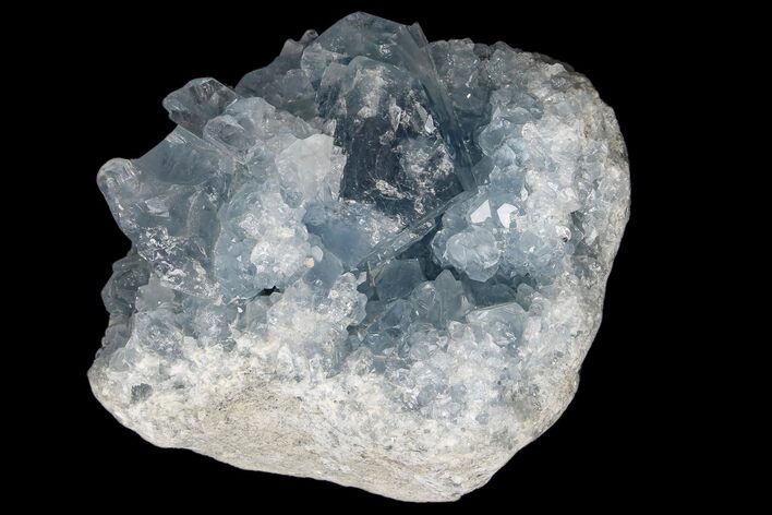 Sky Blue Celestine (Celestite) Crystal Cluster - Madagascar #173134
